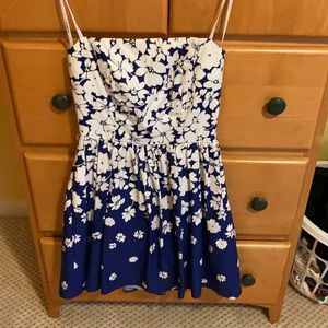 Strapless flower dress
